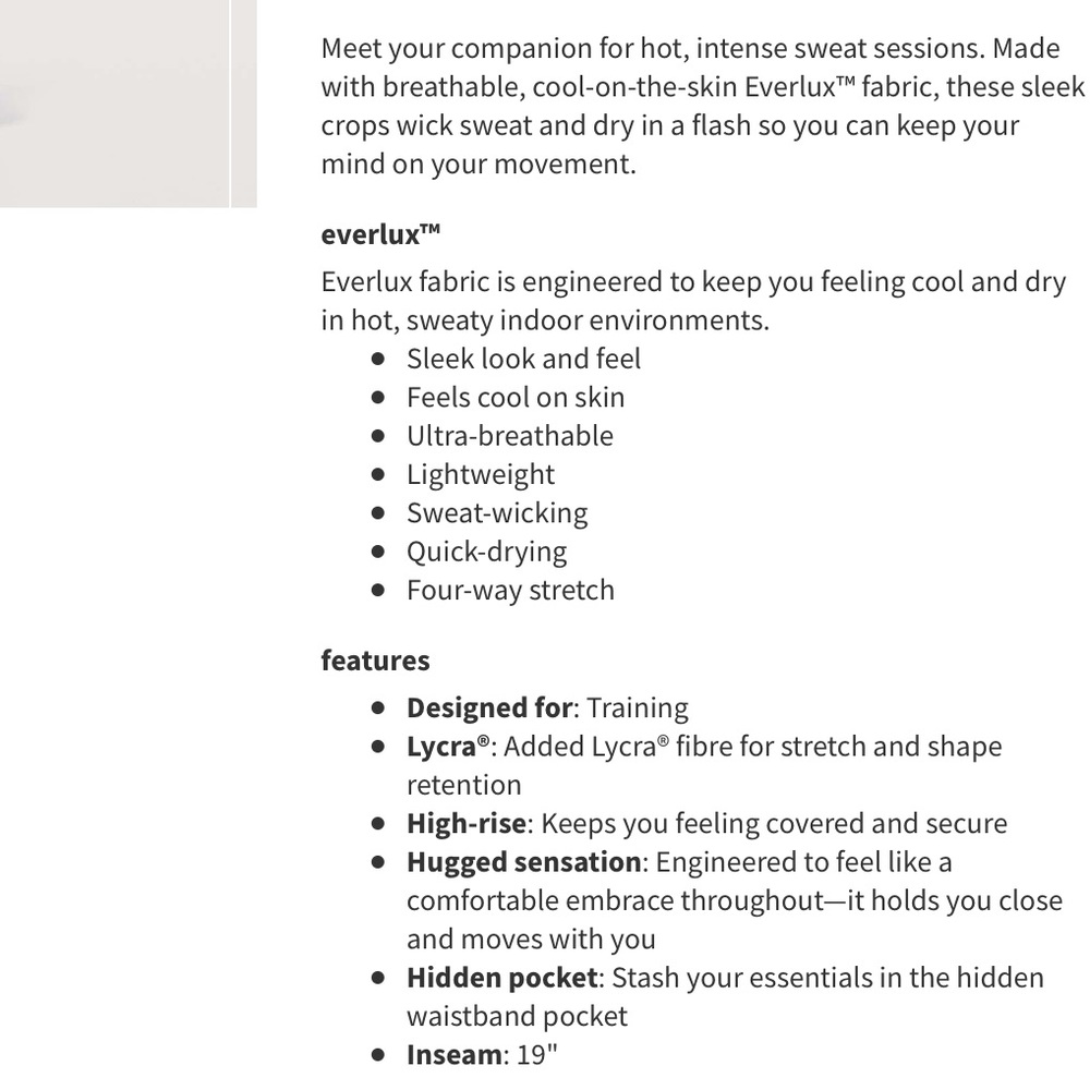Lululemon In Movement Crops - Picture 4 of 9